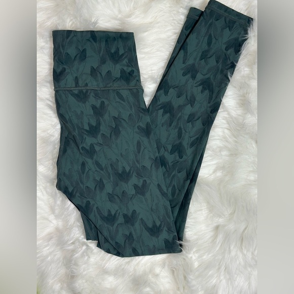 Reversible Teal Patterned Leggings - Picture 2 of 3